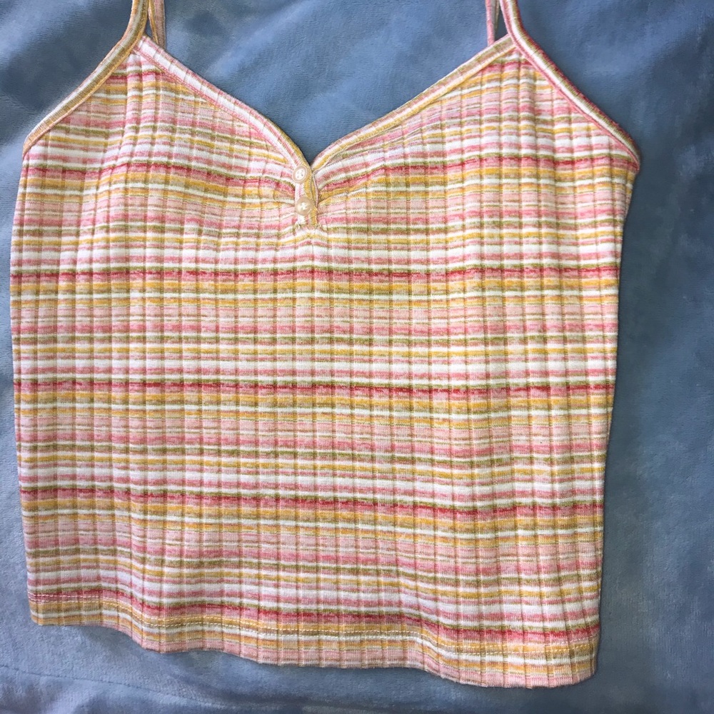 orange striped tank top!